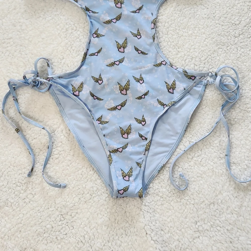 New!Frankies Bikini X‎ Victoria Secrets Amalia  One Piece Cut-out Swimsuit